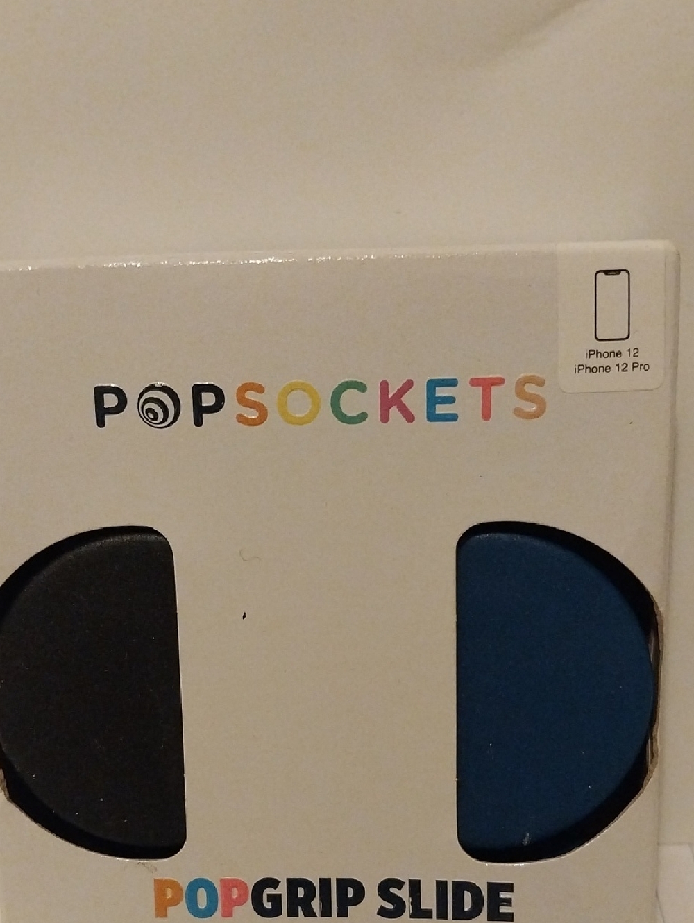 PopSockets PopGrip Slide Duo in Black and Blue